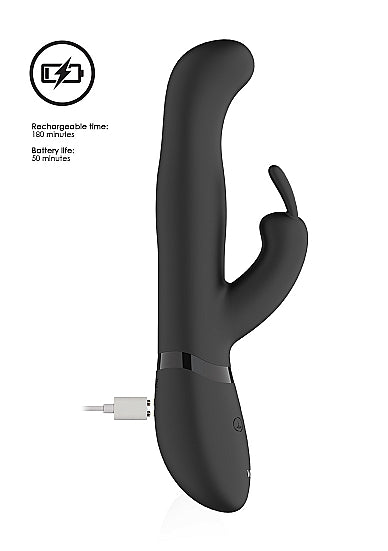 Shots Toys | VIVE Izara Rotating Beads G-Spot Rabbit Vibrator Black