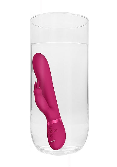 Shots Toys | VIVE Amoris 23cm USB Rechargeable Beads Rabbit Vibrator Pink