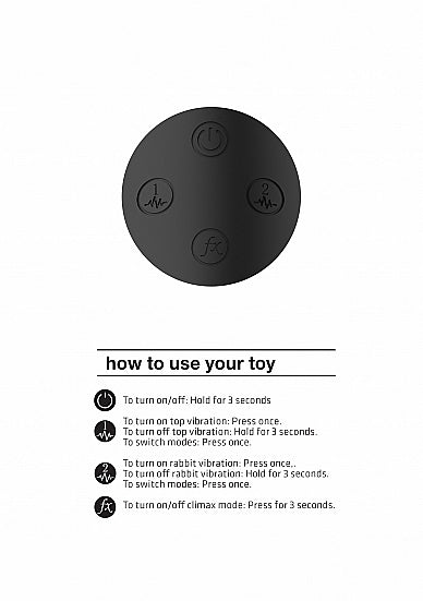 Shots Toys | VIVE Zosia Classic G-Spot Rabbit Vibrator USB Rechargeable Black