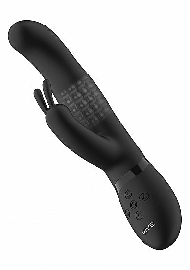 Shots Toys | VIVE Izara Rotating Beads G-Spot Rabbit Vibrator Black