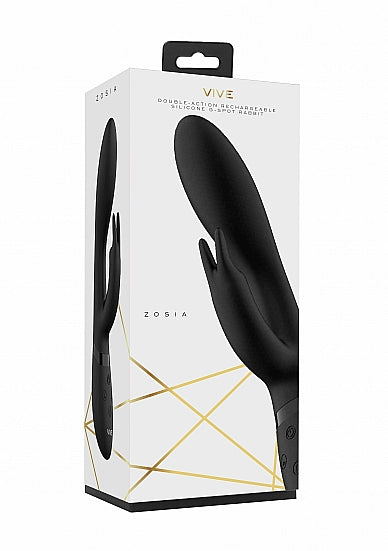 Shots Toys | VIVE Zosia Classic G-Spot Rabbit Vibrator USB Rechargeable Black