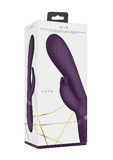 Shots Toys | VIVE Cato Pulse Wave G-Spot Rabbit Vibrator Purple