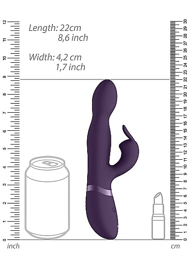 Shots Toys | VIVE Niva 360 Degrees G-Spot Rabbit Vibrator USB Rechargeable Purple