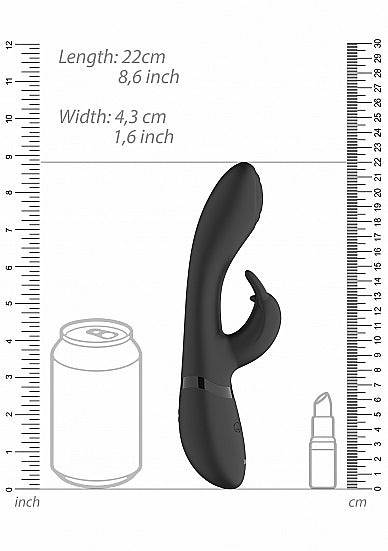 Shots Toys | VIVE Cato Pulse Wave G-Spot Rabbit Vibrator Black