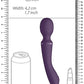 Shots Toys | VIVE Enora Wand and Vibrator Double Ended Purple