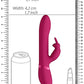 Shots Toys | VIVE Amoris 23cm USB Rechargeable Beads Rabbit Vibrator Pink