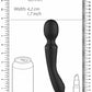 Shots Toys | VIVE Enora Wand and Vibrator Double Ended Black