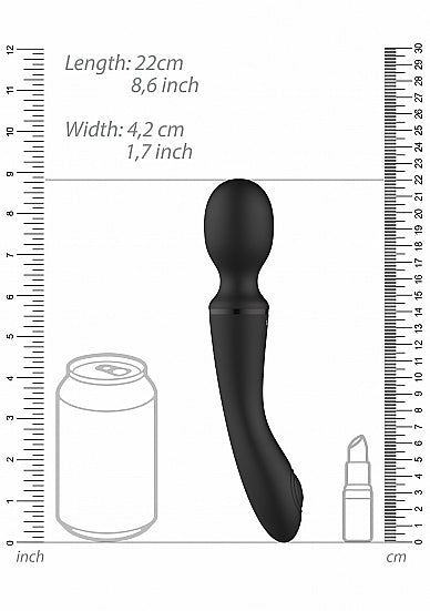 Shots Toys | VIVE Enora Wand and Vibrator Double Ended Black