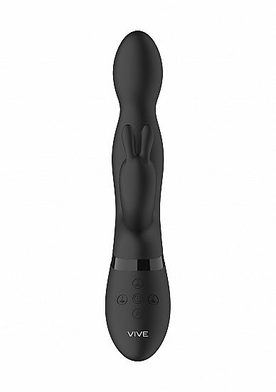 Shots Toys | VIVE Niva 360 Degrees G-Spot Rabbit Vibrator USB Rechargeable Black