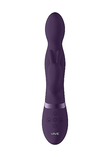 Shots Toys | VIVE Niva 360 Degrees G-Spot Rabbit Vibrator USB Rechargeable Purple