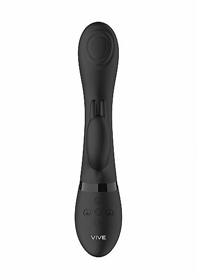 Shots Toys | VIVE Cato Pulse Wave G-Spot Rabbit Vibrator Black