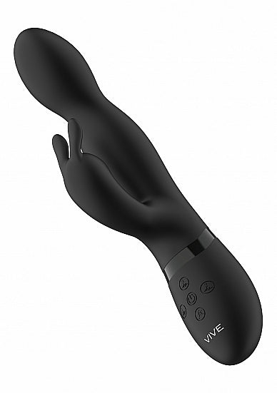 Shots Toys | VIVE Niva 360 Degrees G-Spot Rabbit Vibrator USB Rechargeable Black