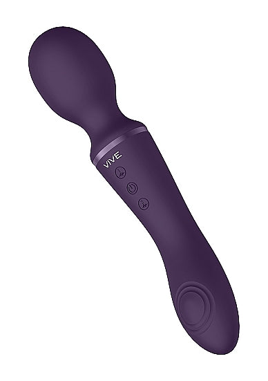 Shots Toys | VIVE Enora Wand and Vibrator Double Ended Purple