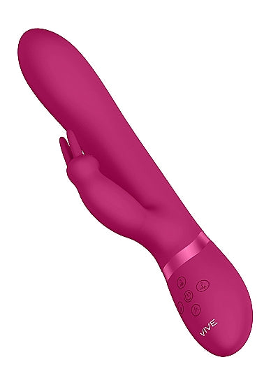 Shots Toys | VIVE Amoris 23cm USB Rechargeable Beads Rabbit Vibrator Pink