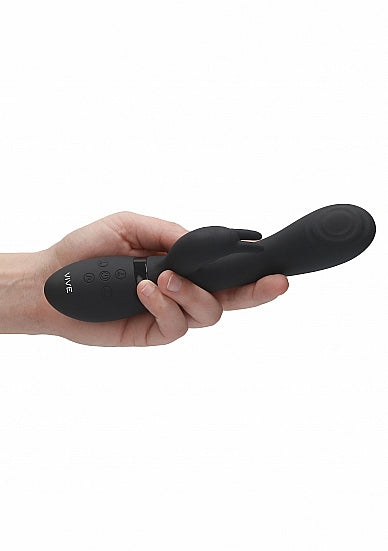 Shots Toys | VIVE Cato Pulse Wave G-Spot Rabbit Vibrator Black