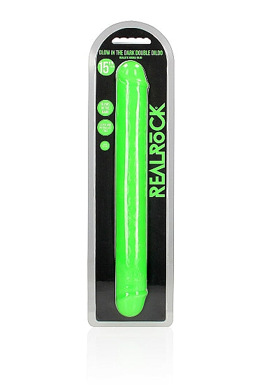 Shots Toys | REALROCK 38cm Double Dong - Green (15") Glow In The Dark