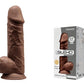 Adrien Lastic Silexd 8.5" Model 1 Realistic Silicone Dildo - Brown