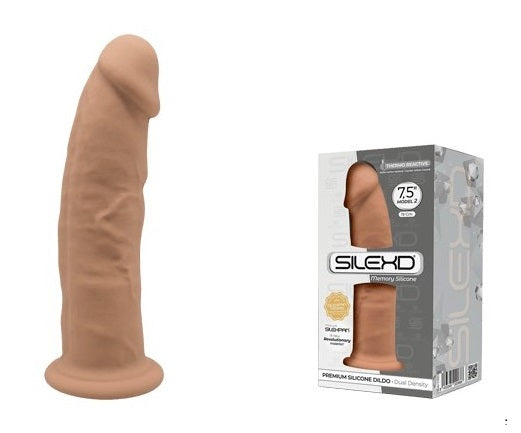 Adrien Lastic Silexd 7.5" Model 2 Realistic Silicone Dildo - Caramel