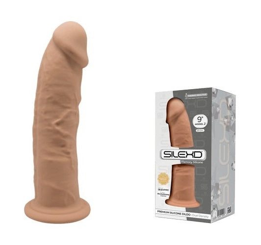 Adrien Lastic Silexd 9" Model 2 Realistic Silicone Dildo - Caramel