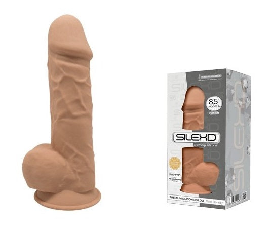 Adrien Lastic Silexd 8.5" Model 4 Realistic Silicone Dildo - Caramel