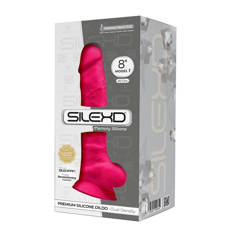 Adrien Lastic Silexd 8" Model 1 Realistic Silicone Dildo - Pink