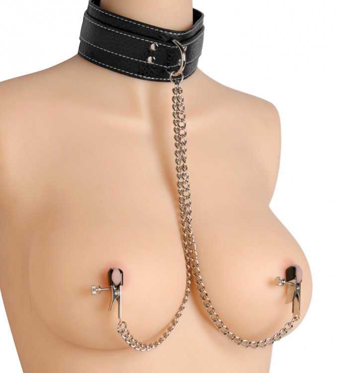 Master Series Coveted Collar And Clamp Union Nipple Clamps