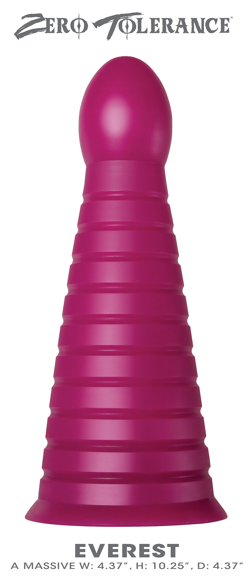 Zero Tolerance Everest - Burgundy Red 26cm Giant Butt Plug