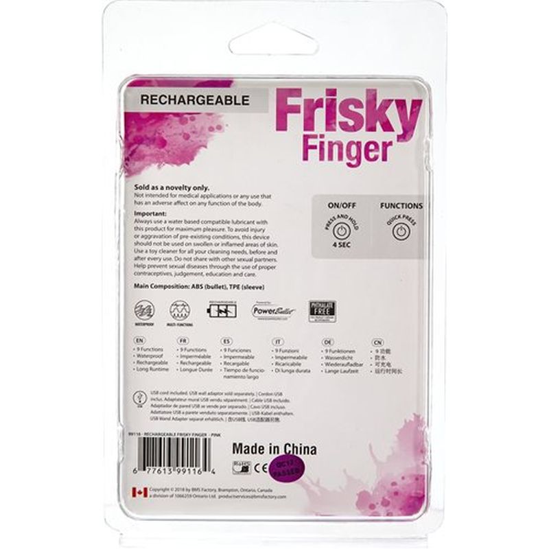 PowerBullet | Frisky Finger Rechargeable Pink