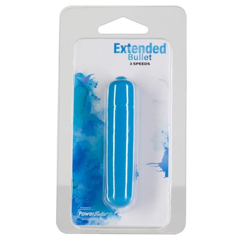 PowerBullet Extended 9cm 3 Speed Bullet Vibrator Teal