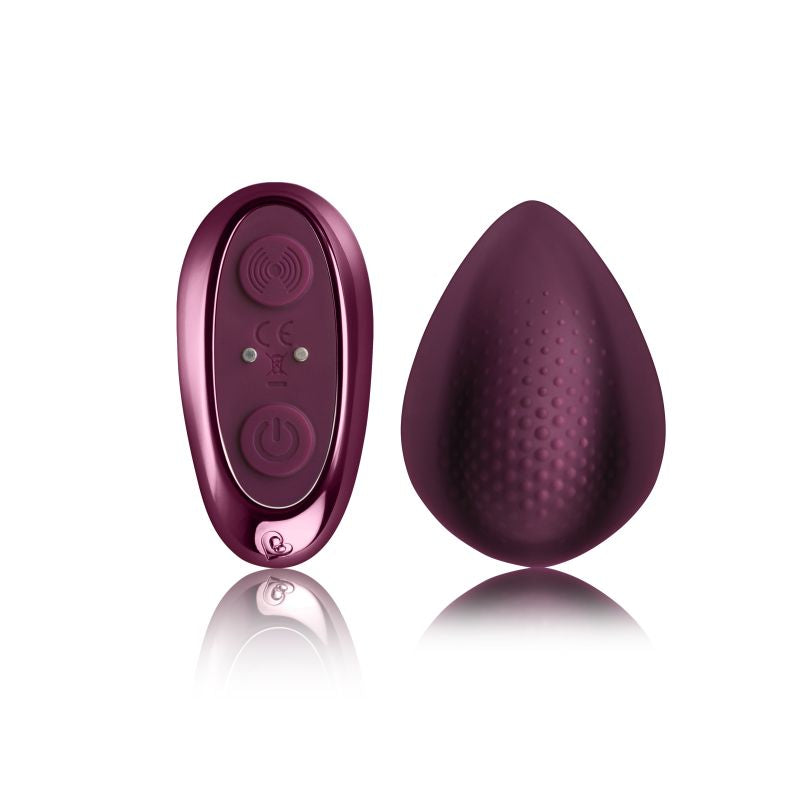 Rocks Off Knickerbocker Glory Panty Vibe Vibrator w Remote Control Burgundy