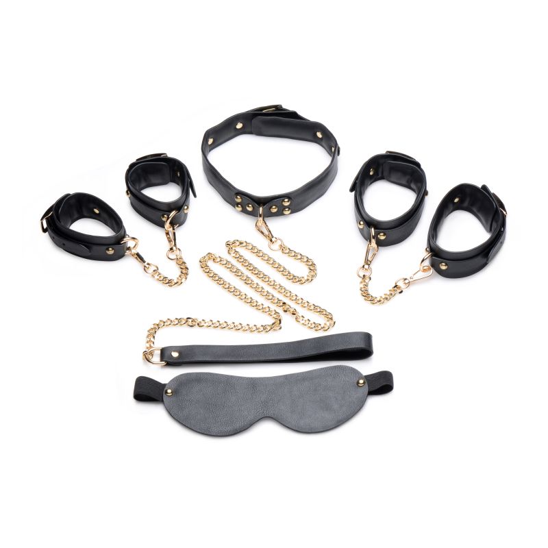 Master Series | Golden Submission Bondage Set Black