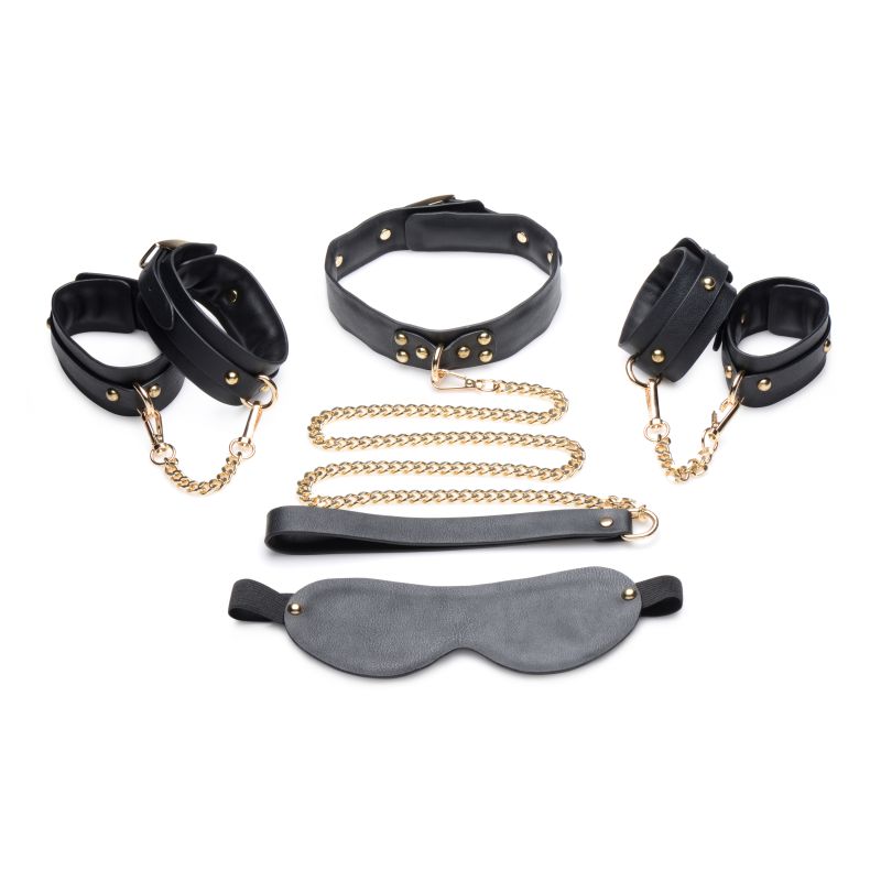 Master Series | Golden Submission Bondage Set Black