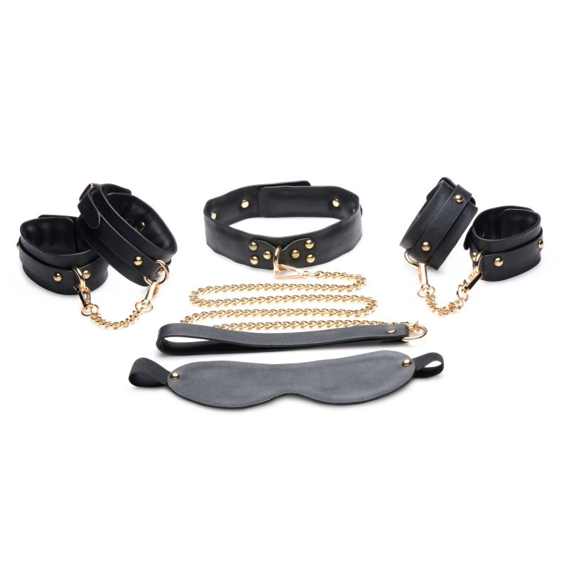 Master Series | Golden Submission Bondage Set Black