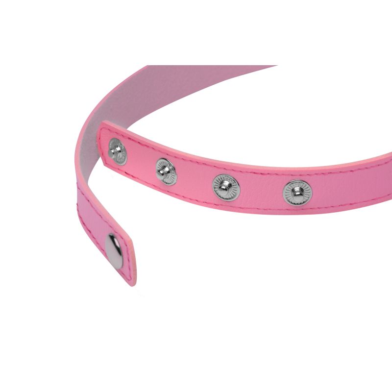 Master Series Kinky Kitty Ring Slim Choker Pink