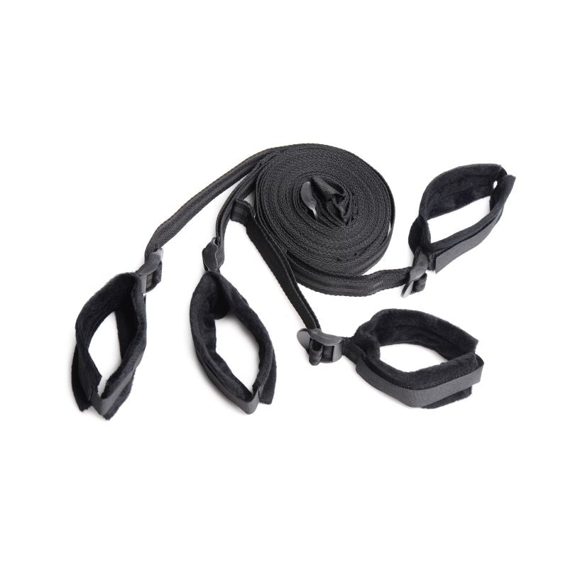 Strict | Bed Restraint Bondage Kit Black