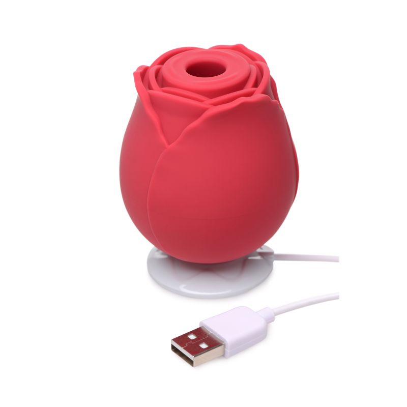 Inmi | 10X Wild Rose Silicone Suction Stimulator - Red