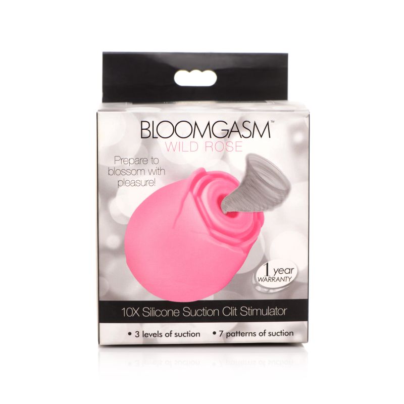 Inmi | 10X Wild Rose Silicone Suction Stimulator - Pink