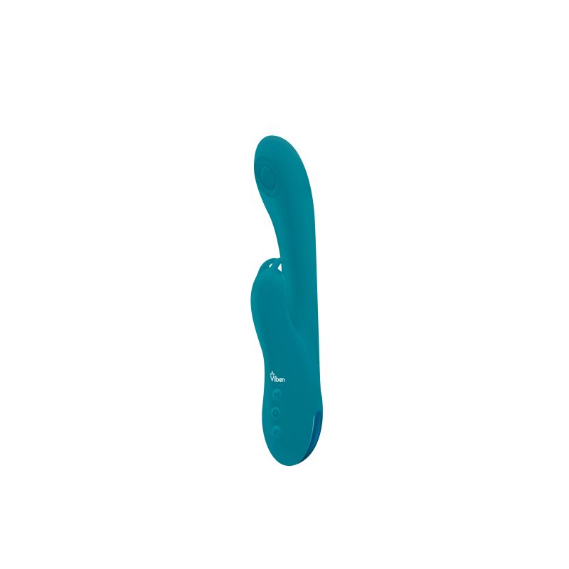 Viben Razzle Rechargeable Thumping Rabbit Vibrator Ocean