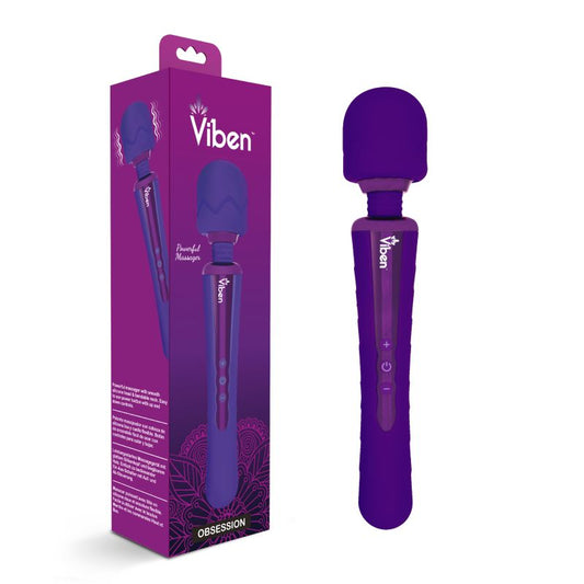 Viben Obsession Rechargeable Wand Massager Vibrator Violet