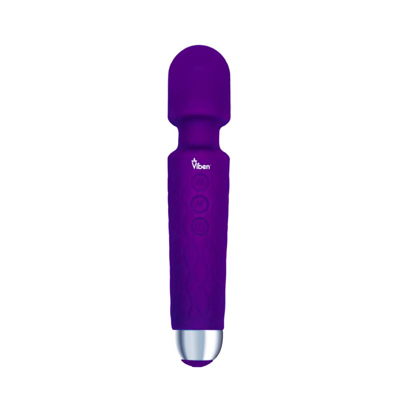 Viben Tempest Travel Wand Massager Vibrator Violet