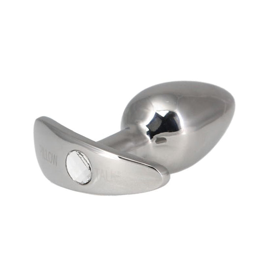 Pillow Talk | Sneaky Luxurious Stainless Steel Anal Plug w Swarovski Crystal