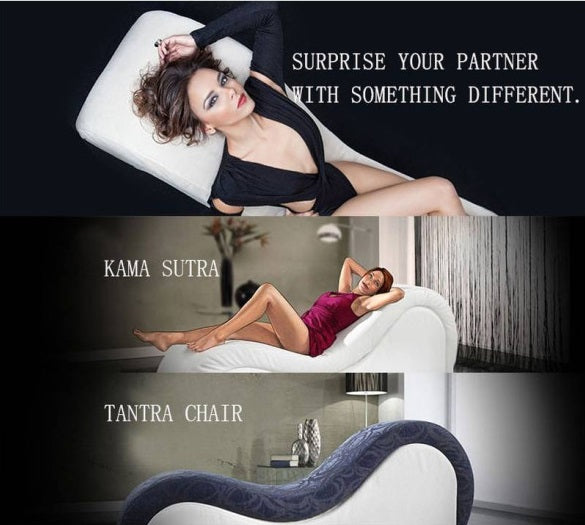 Daytona | Kama Sutra Chaise Love Lounge Studded and Quilted Black