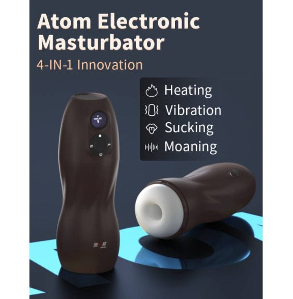 Drywell | Atom Electronic Heating, Vibrating, Sucking and Moaning Masturbator