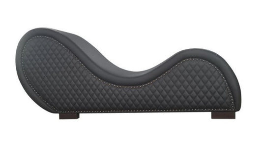 Daytona | Kama Sutra Chaise Love Lounge Studded and Quilted Black