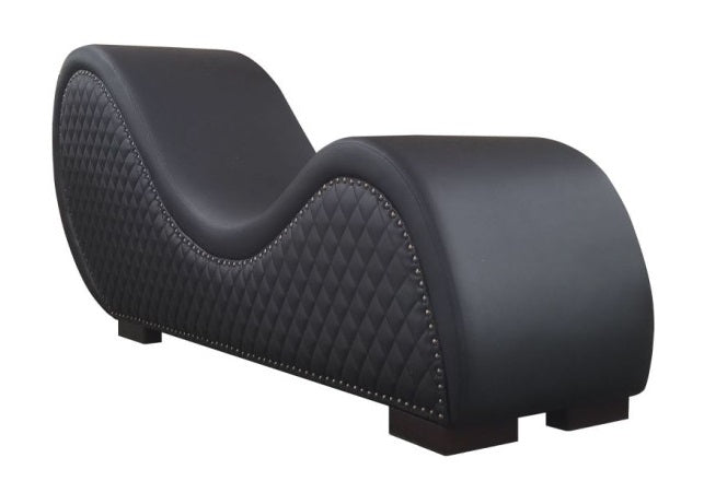 Daytona | Kama Sutra Chaise Love Lounge Studded and Quilted Black