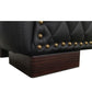 Daytona | Kama Sutra Chaise Love Lounge Studded and Quilted Black