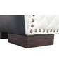 Daytona | Kama Sutra Chaise Love Lounge Studded Quilted 2 Tone Black/White