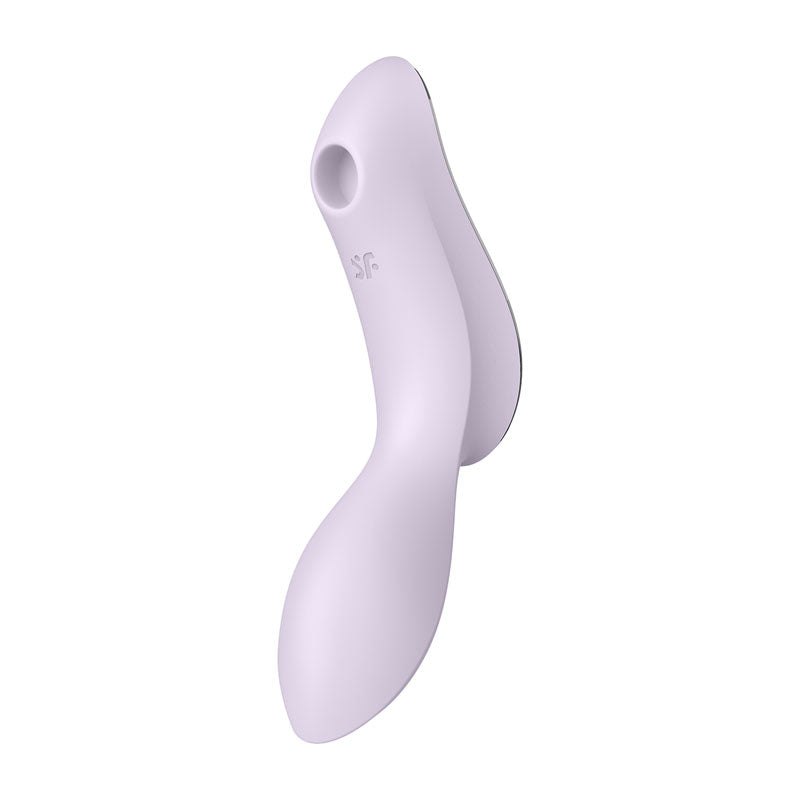 Satisfyer Curvy Trinity 2 USB Rechargeable Air Pulse Stimulator Vibrator Violet