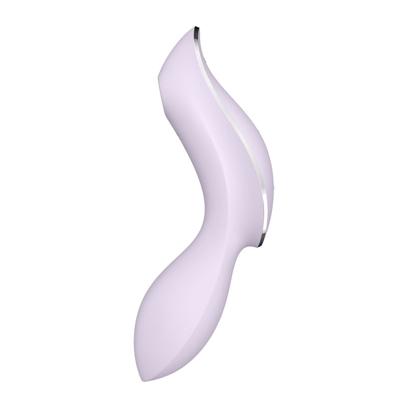 Satisfyer Curvy Trinity 2 USB Rechargeable Air Pulse Stimulator Vibrator Violet