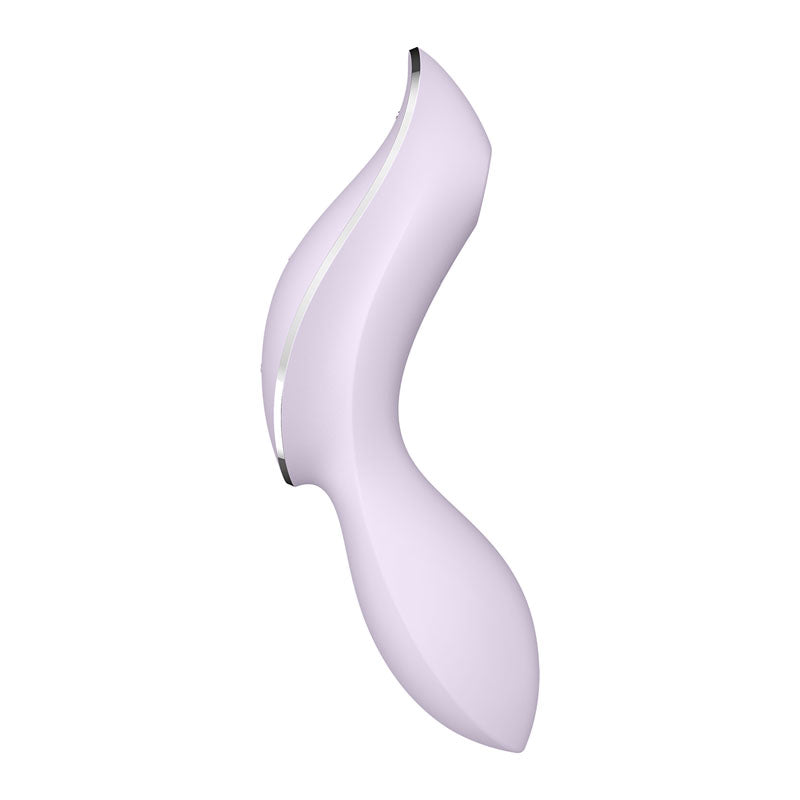 Satisfyer Curvy Trinity 2 USB Rechargeable Air Pulse Stimulator Vibrator Violet